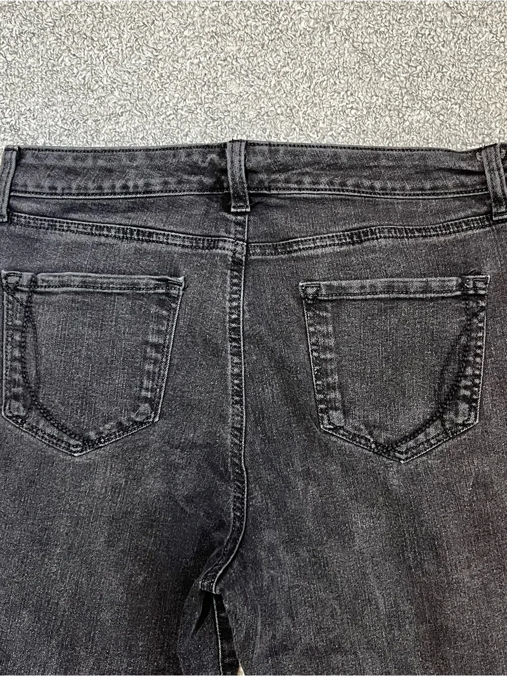 Bandolino Mandie Denim Jeans Womens Size 12 Petite Small Black
